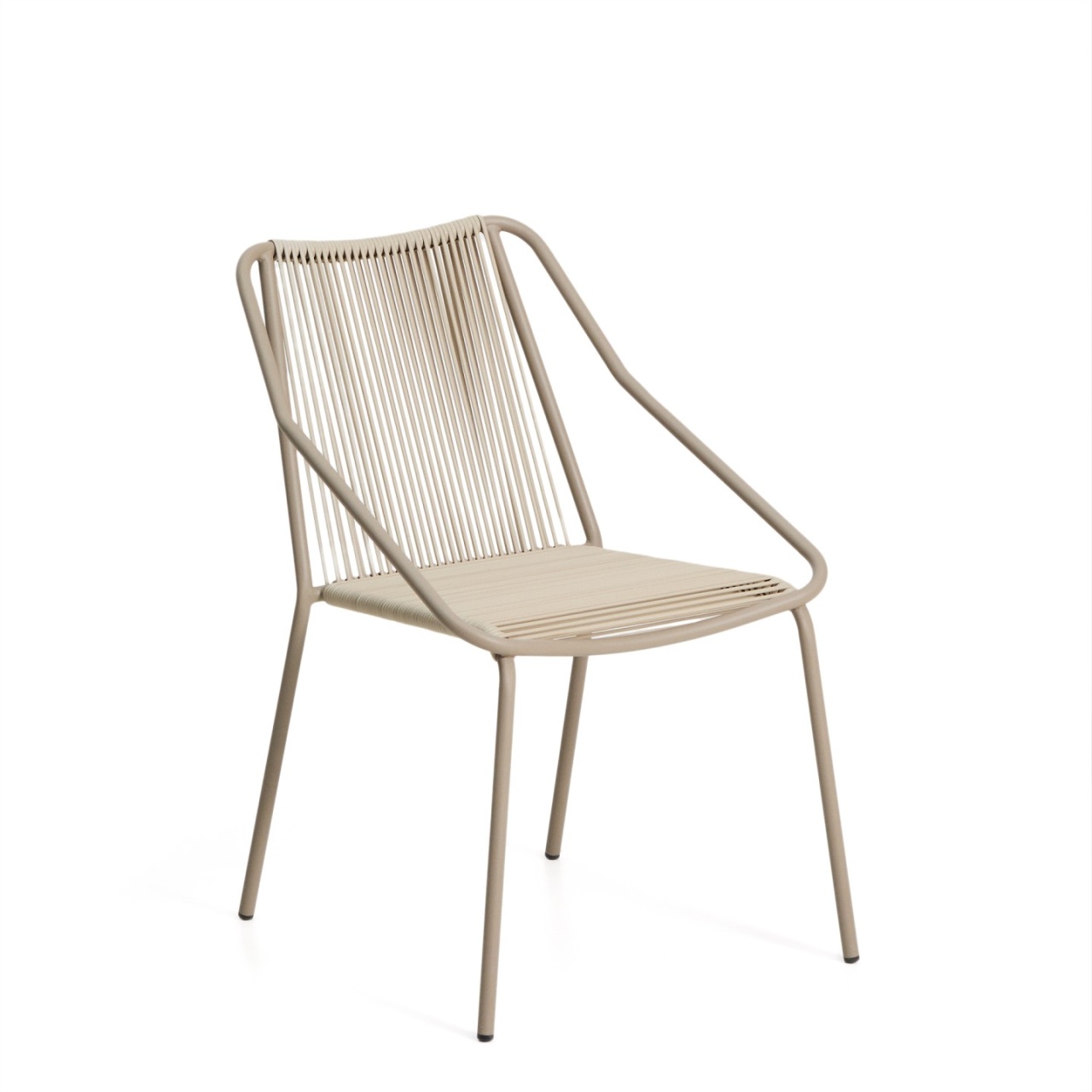 Outdoor Furniture Scaun exterior dining ecru/bej din metal Zivia Kave Home