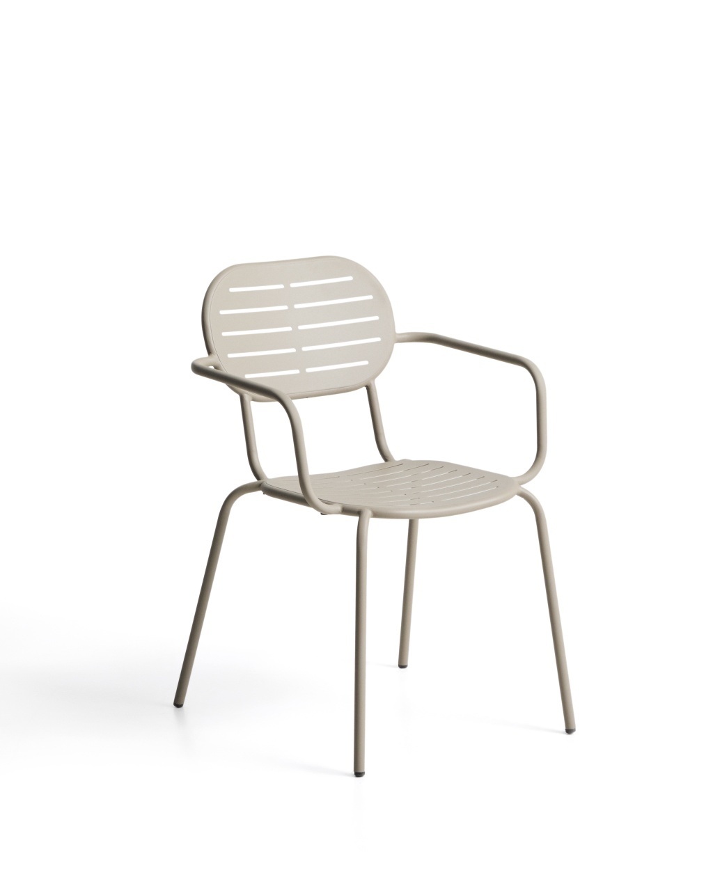 scaun ergonomice Scaun exterior dining grej din metal Brai Handles Kave Home