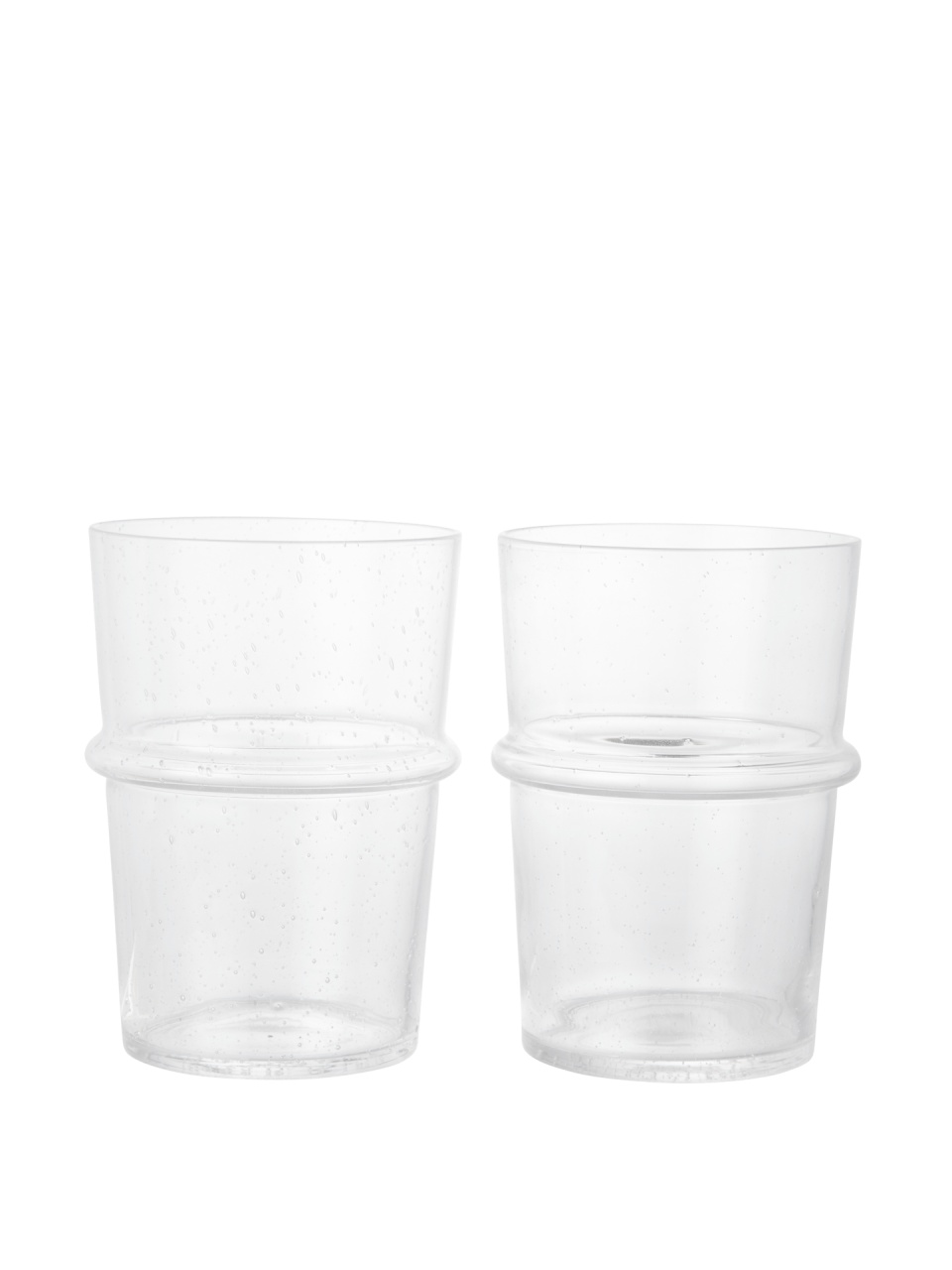 set pahare apa Set 2 pahare transparente din sticla 450 ml Boya Ferm Living