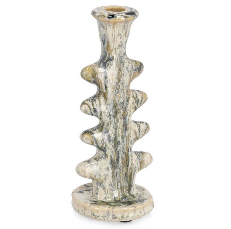 Candle Holders Suport lumanare multicolora din ceramica 24 cm Esma Bizzotto
