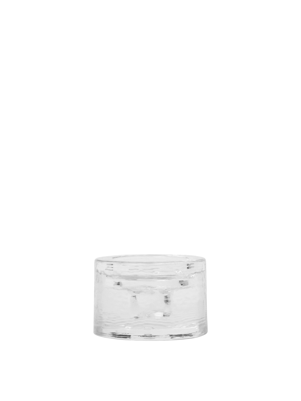 Candle Holders Suport lumanare transparent din sticla 5 cm Gradia Ferm Living