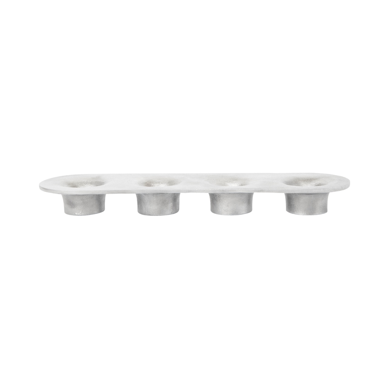 Candle Holders Suport lumanari argintiu din metal 3 cm Soothe Ferm Living