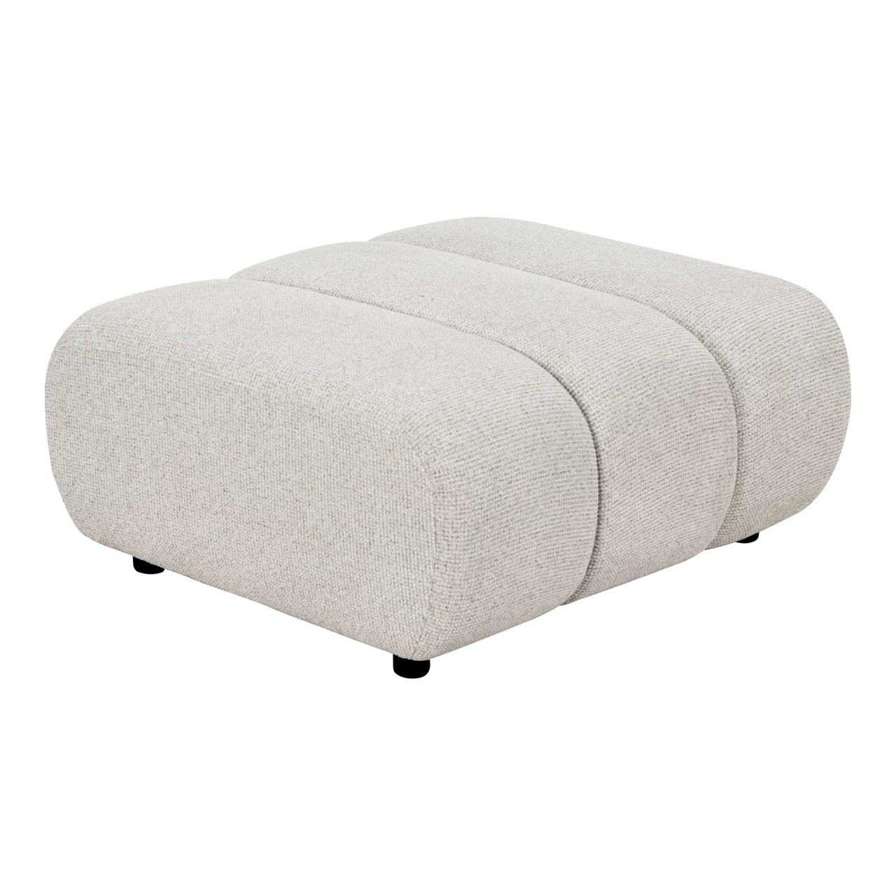 House Nordic Taburet dreptunghiular bej din textil Taza House Nordic