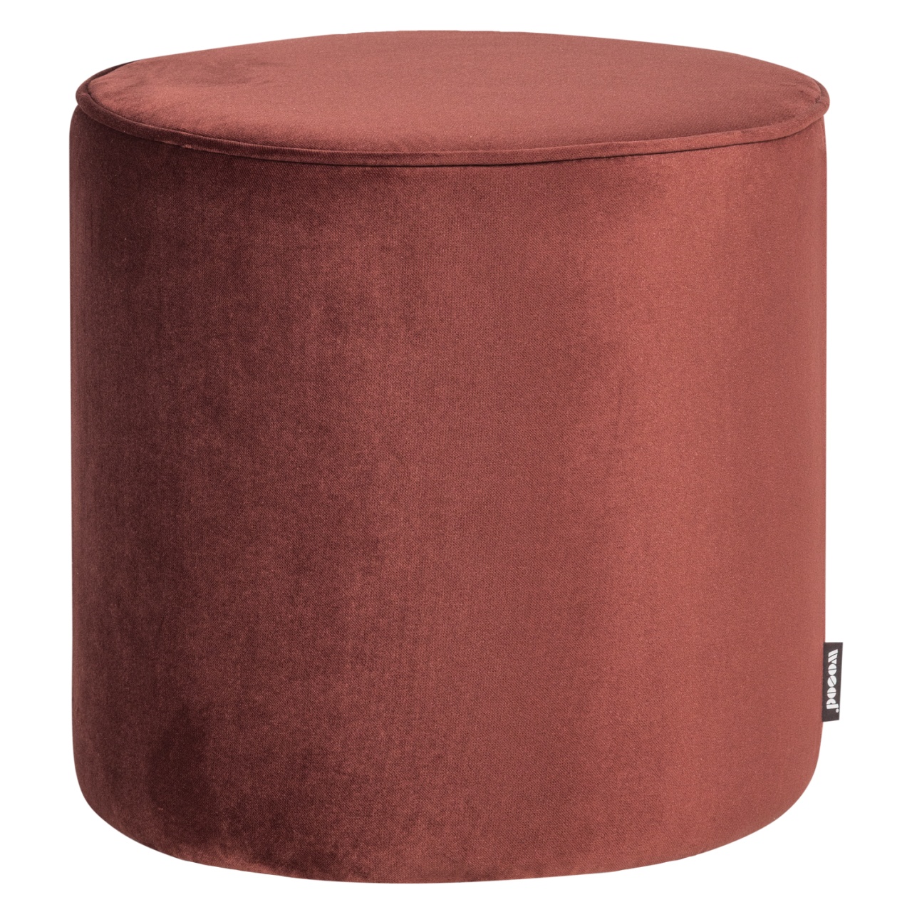 Ottomans Taburet rotund rosu burgund din catifea 46 cm Sara Woood