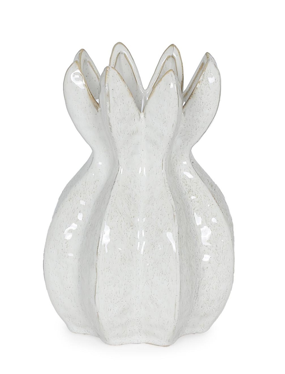 Vases Vaza alba din ceramica 30 cm Olyssia Bizzotto