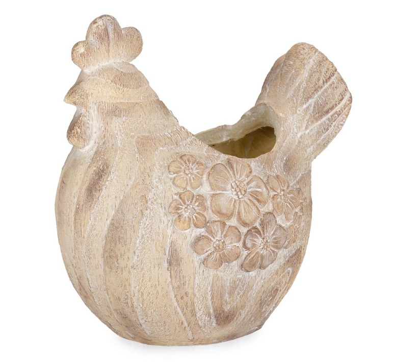 Toilet & Bidet Seats Vaza bej din piatra 33 cm Blossy Rooster Bizzotto