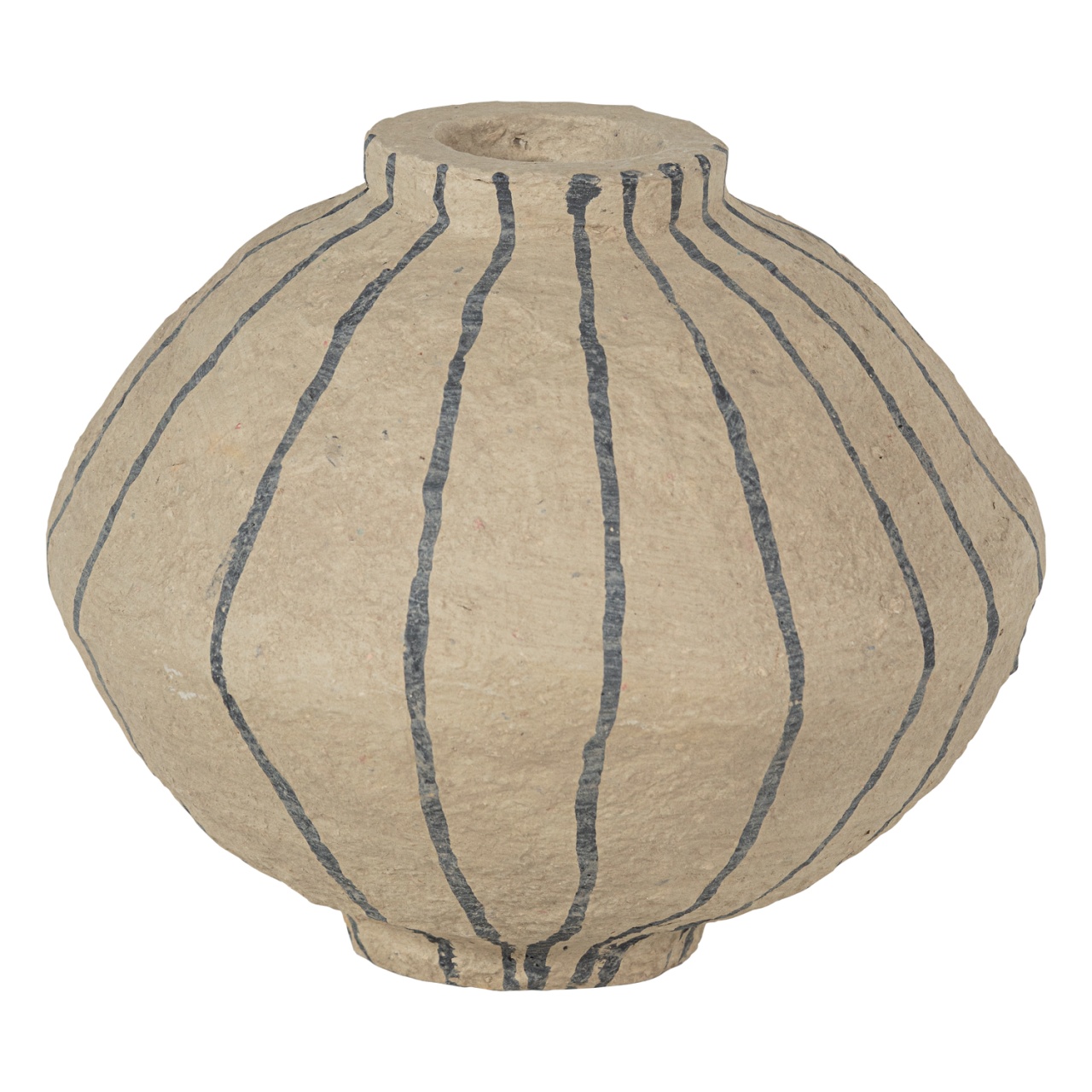 Vases Vaza decorativa bej nisipiu din hartie 30 cm Karo Woood