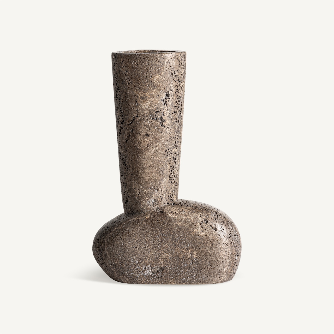 program decathlon piatra neamț Vaza maro din piatra 25 cm Ander Vical Home