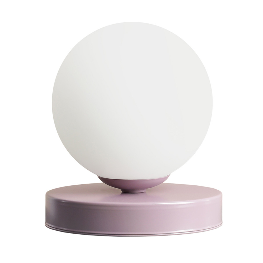 Quiet Object Veioza lila/alba din sticla 17 cm Ball S Quiet Object