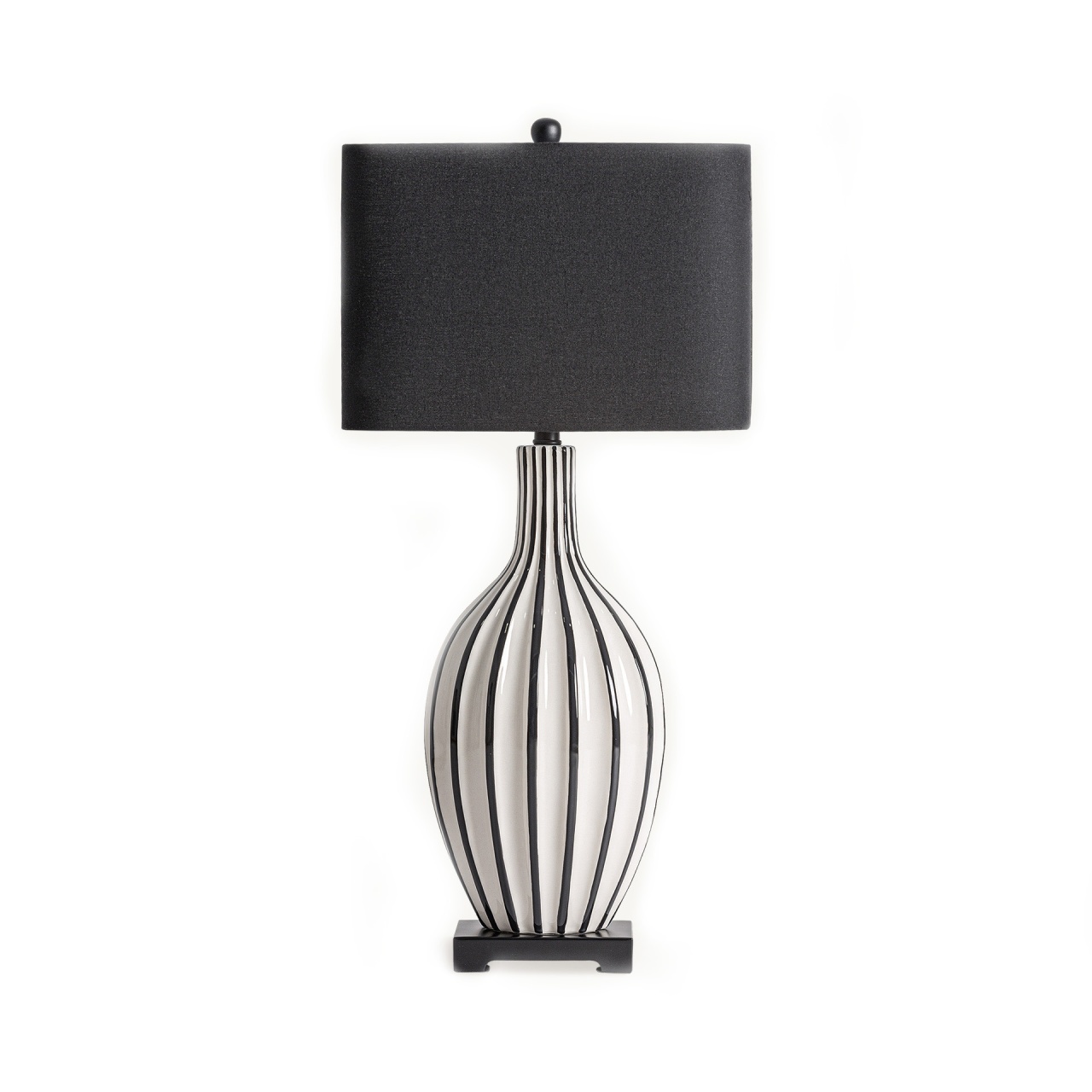 veioza Veioza neagra/alba din ceramica 82 cm Zalsa Vical Home