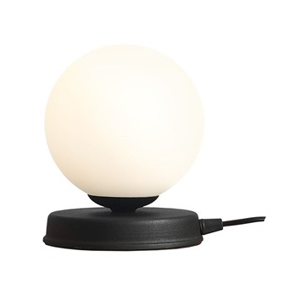 Quiet Object Veioza neagra/alba din sticla 17 cm Ball S Quiet Object