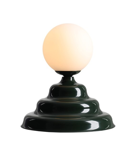 Quiet Object Veioza verde inchis/alba din metal 24 cm Fala Quiet Object