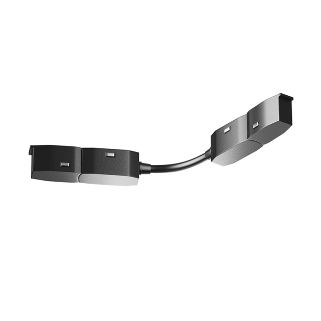 Accesoriu pentru sina negru din plastic TRA034CS-B-DE Exility Maytoni