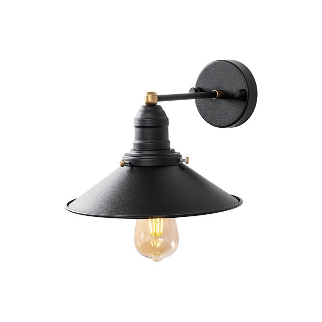 Aplica neagra/aurie din metal Conical The Home Collection