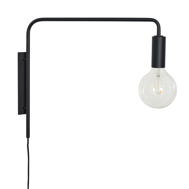 Aplica neagra din metal Serendipity Hubsch