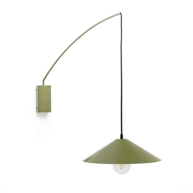 Aplica verde/neagra din metal Kally Kave Home