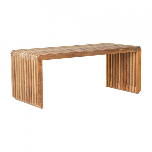 Bancheta maro din lemn 96 cm Teri HKliving