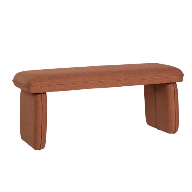 Bancheta rosie din textil 100 cm Mellow Hubsch