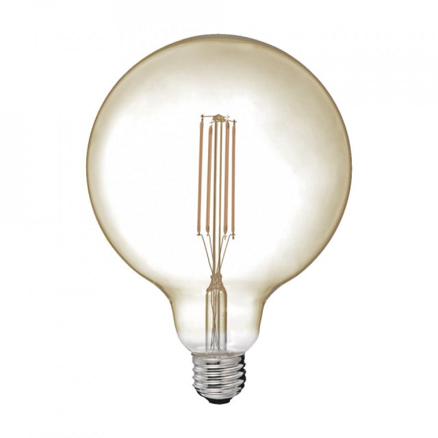 Bec dimabil maro chihlimbar cu filament LED E27 4W Edison Globe The Home Collection