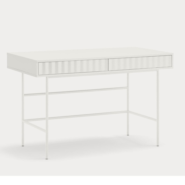 Birou alb din metal 60x120 cm Sierra Teulat
