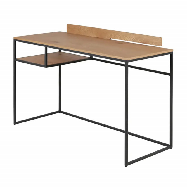 Birou maro/negru din PAL si metal 50x120 cm Allure Zago