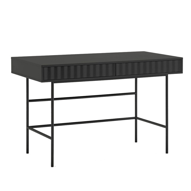 Birou negru din metal 60x120 cm Sierra Teulat