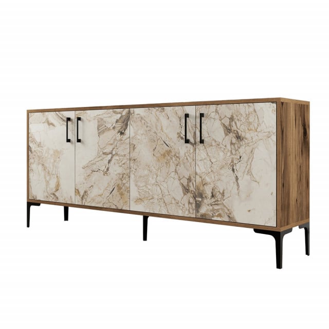 Bufet inferior alb/maro 180 cm Kiev The Home Collection