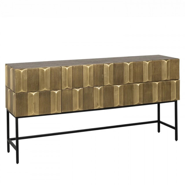 Bufet inferior auriu din metal 160 cm Jaxx Richmond Interiors