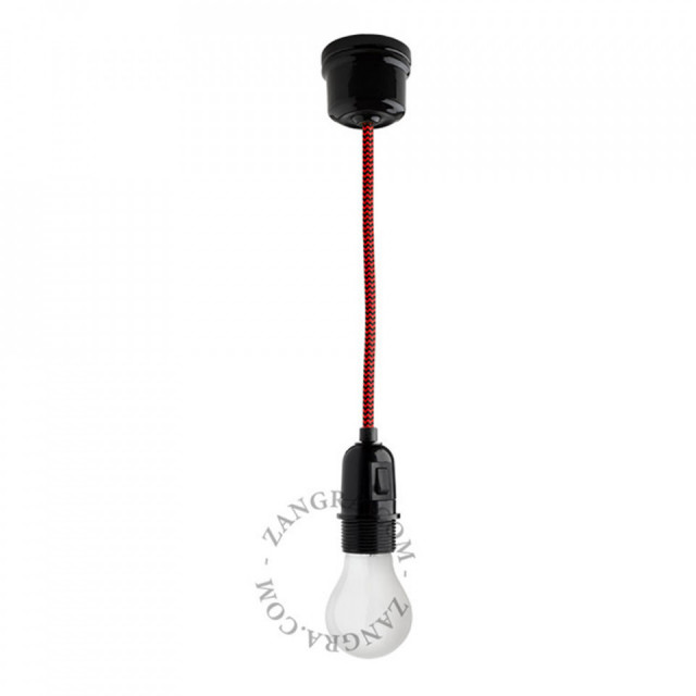 Cablu negru/rosu din PVC si textil 1 m Marshall Zig Zag Zangra