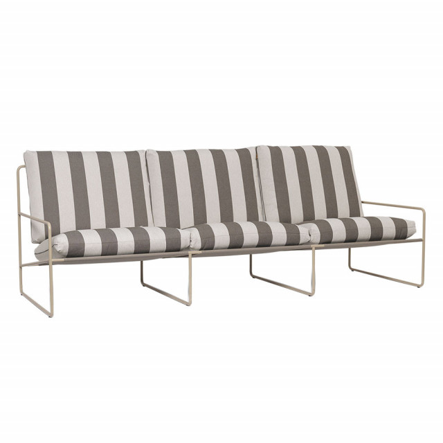 Canapea exterior maro/bej din textil pentru 3 persoane Desert Ferm Living