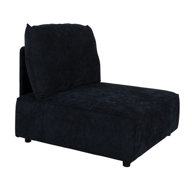 Canapea modulara albastru navy din textil pentru 1,5 persoane Hunter Zuiver