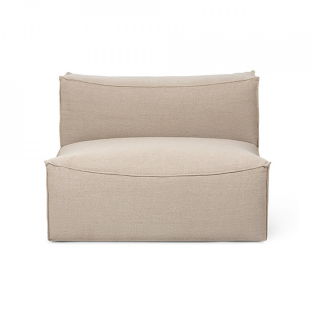 Canapea modulara bej din textil 108 cm Catena Center Ferm Living