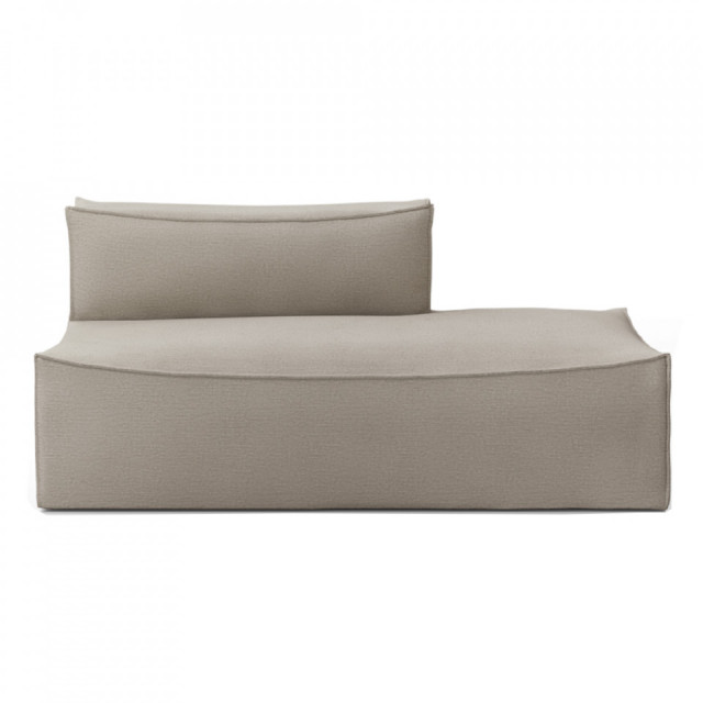 Canapea modulara bej din textil 170 cm Catena Open Right Natural Ferm Living