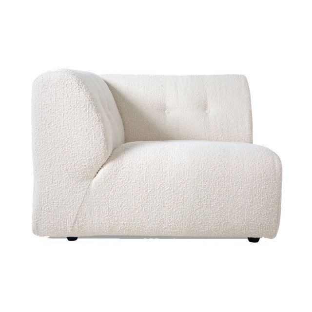 Canapea modulara crem din textil 94 cm Vint Left HKliving