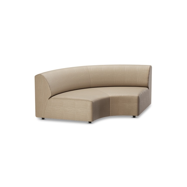 Canapea modulara maro din textil 208 cm Jax Pure Round HKliving