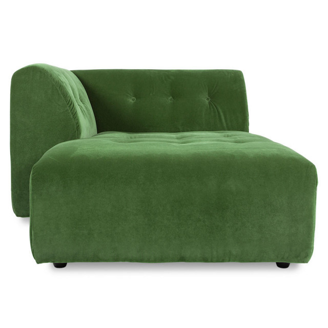 Canapea modulara verde din catifea 160 cm Vint Left HKliving