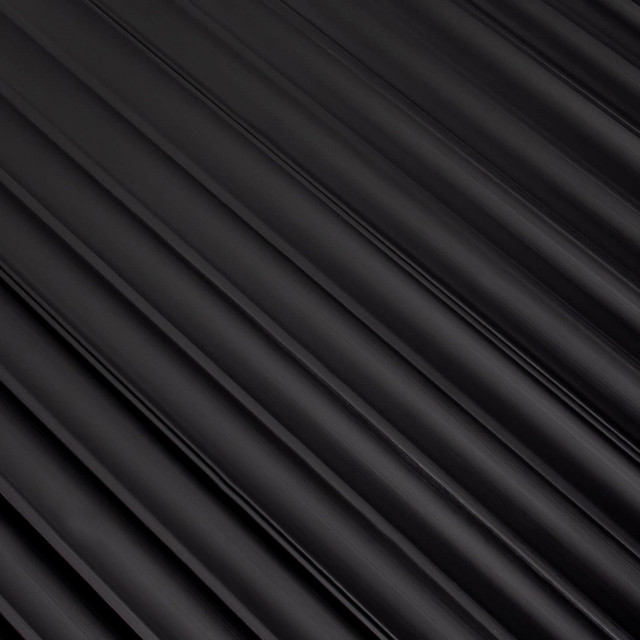 Capat stanga pentru panou riflat negru din fibre sintetice 4x270 cm Onda Left Lamelio