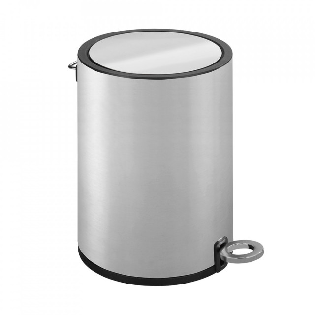 Cos de gunoi gri argintiu din metal 3 L Monza Wenko