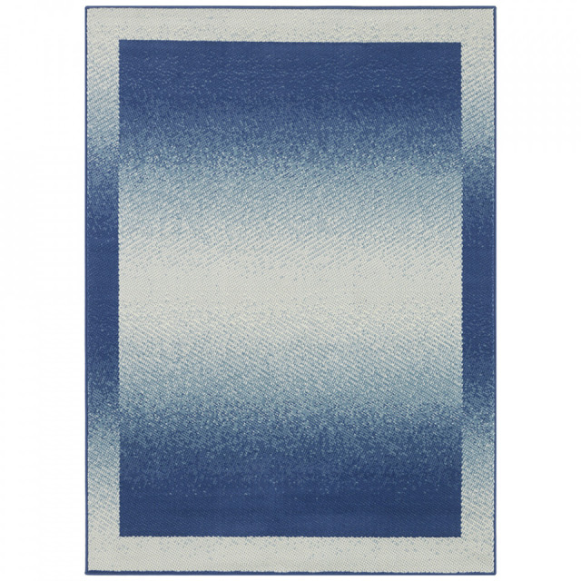 Covor albastru din polipropilena Retro Pattern The Home Collection (diverse dimensiuni)
