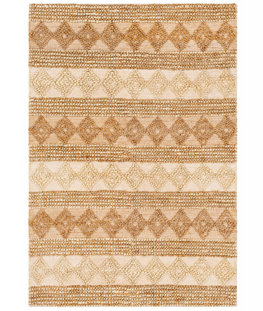 Covor bej/maro camel din fibre naturale Tavos The Home Collection (diverse dimensiuni)