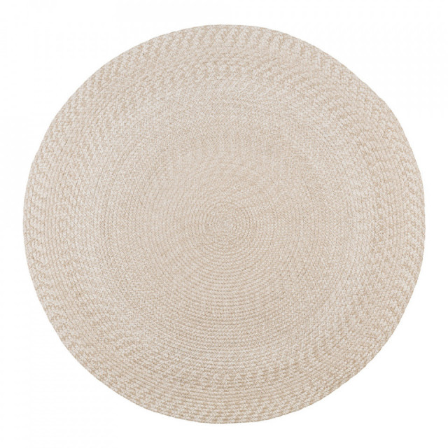 Covor bej nisipiu din fibre sintetice 120 cm Menorca House Nordic