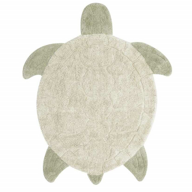 Covor bej/verde din bumbac 110x130 cm Wonders Lorena Canals