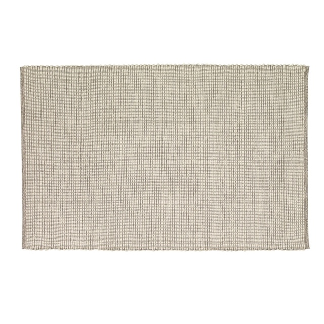 Covor gri/alb din fibre naturale 200x300 cm Poppy Hubsch