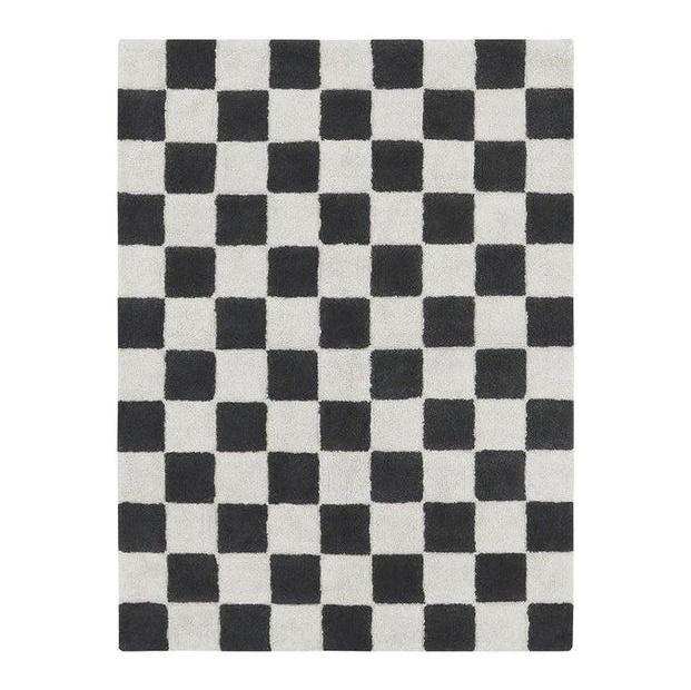 Covor gri inchis/crem din bumbac 140x200 cm Tiles Lorena Canals