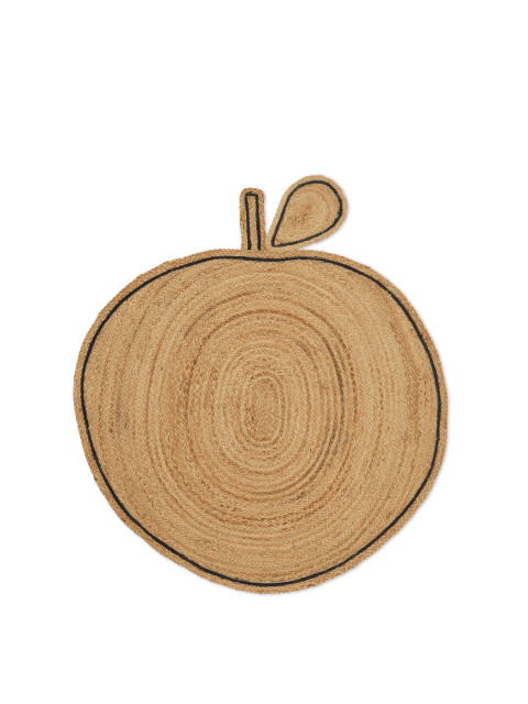 Covor maro din fibre naturale 110x120 cm Apple Ferm Living