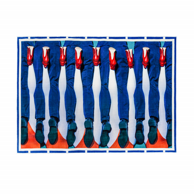 Covor multicolor din fibre sintetice 200x280 cm Legs Seletti