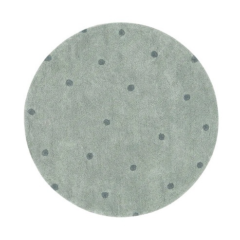 Covor pentru copii albastru din bumbac 140 cm Dot Lorena Canals