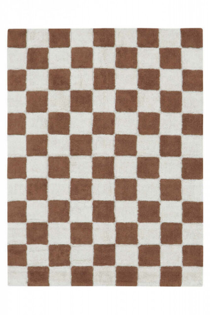Covor pentru copii bej/maro inchis din bumbac 120x160 cm Little Lorena Canals