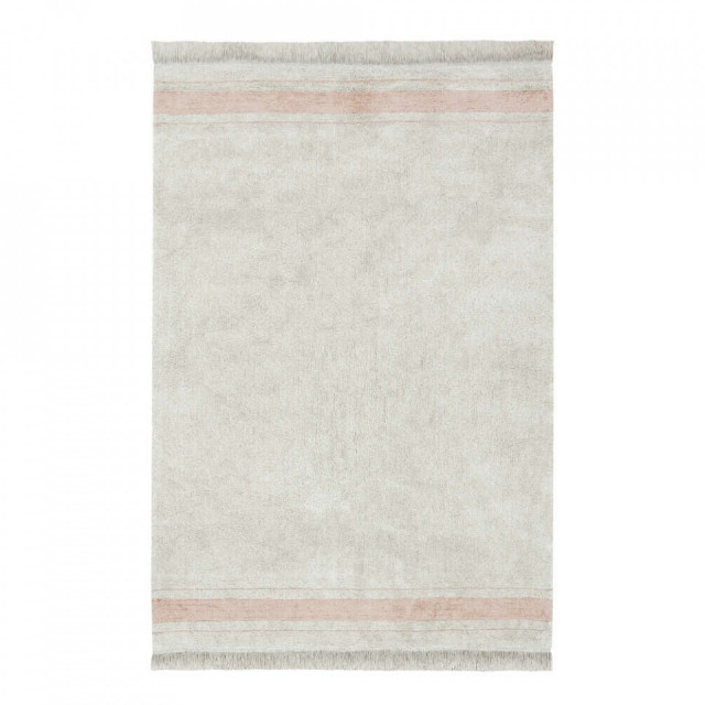 Covor pentru copii bej/roz din bumbac 90x130 cm Gastro Lorena Canals