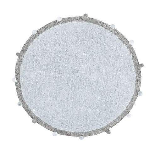 Covor pentru copii gri din bumbac 120 cm Bubbly Soft Lorena Canals
